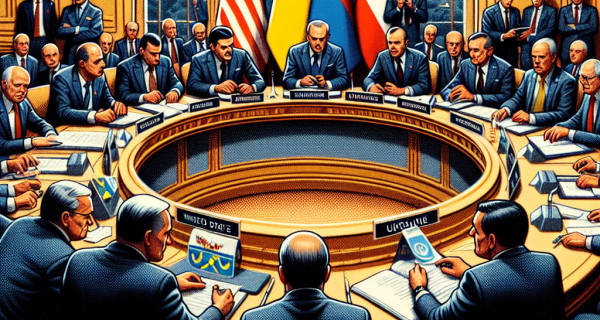 米国が声明発表、ウクライナの主権を守る決意を示す。