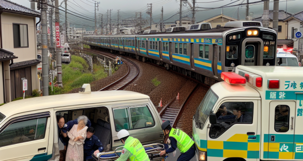 踏切で電車と車が衝突、1人が意識不明の重体に。