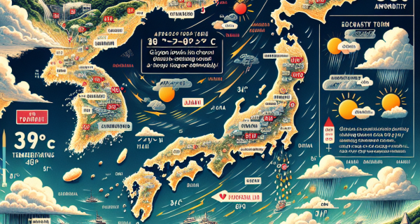 九州で9月中旬に38℃予想！異常気象の影響か？