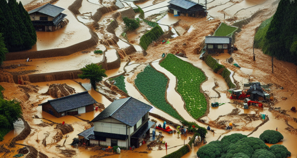 豪雨で田畑が一変、農家の思考停止状態に。