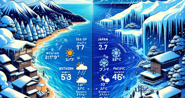 日本海側で4日にかけて広範囲で雪や雨の予報、注意が必要です。