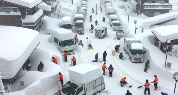 帯広で24時間に124cmの記録的大雪が降りました！