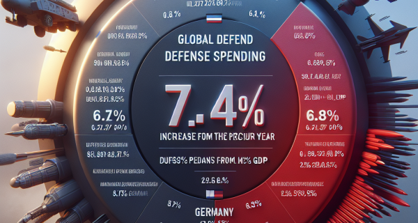 世界の防衛費が7%以上増加、国際情勢の変化が影響か？