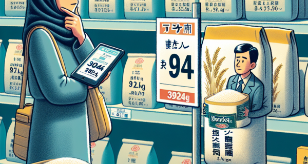 コメの平均価格が5kgで4285円に！過去最高を更新しました。